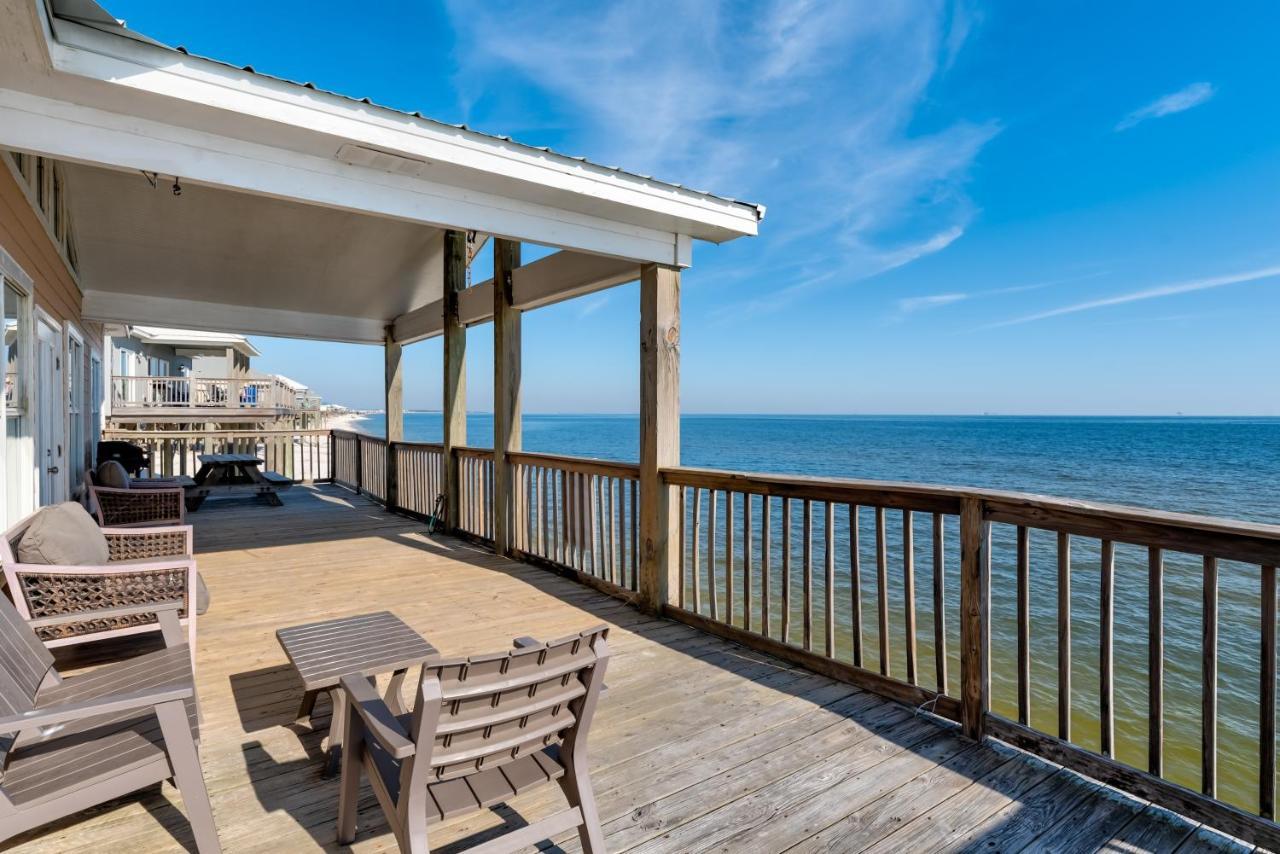 Sun Spot - True Gulf Front Private Home With Lovely Gulf Side Deck, Home Дофин-Айленд Экстерьер фото